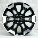 RIN 17X7.5 6-114.3 R1 SPORT LP170 BLACK MACHINE FACE ET25 CB66.1