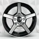 RIN 14X7 4-100/114.3 R1 SPORT 1255 BLACK MACHINE FACE ET20 CB73.1