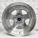RIN 15X10 5-139.7 R1 SPORT HXX037A SILVER MACHINE FACE MACHINE LIP ET-44 CB108.1