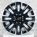 RIN 22X8.5 8-170 R1 SPORT FF7055 BLACK MACHINE FACE ET40 CB124.9