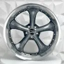 RIN 20X10 5-114.3 R1 SPORT A5061R GUNMETAL MI CHROME RIVETS ET20 CB73.1