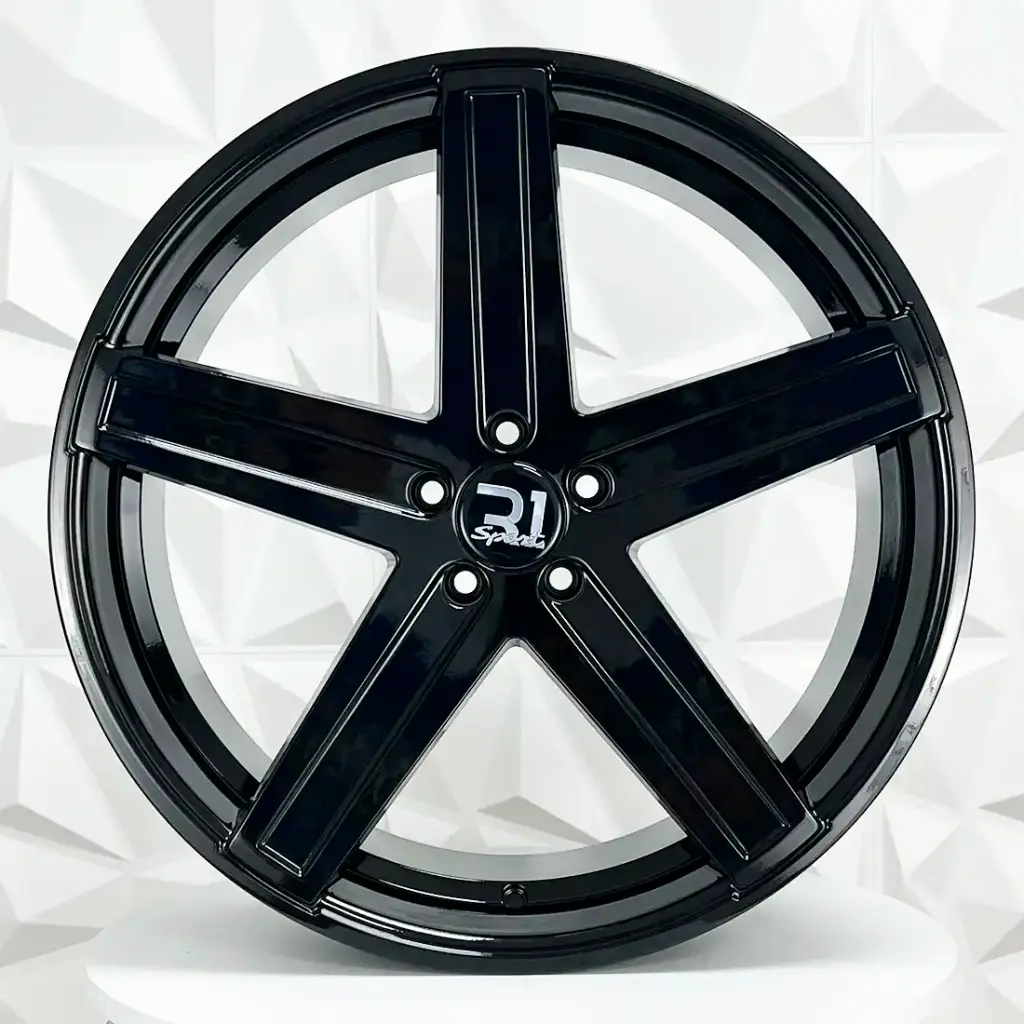 RIN 22X9 5-114.3 R1 SPORT 2762 GLOSS BLACK ET25 CB73.1