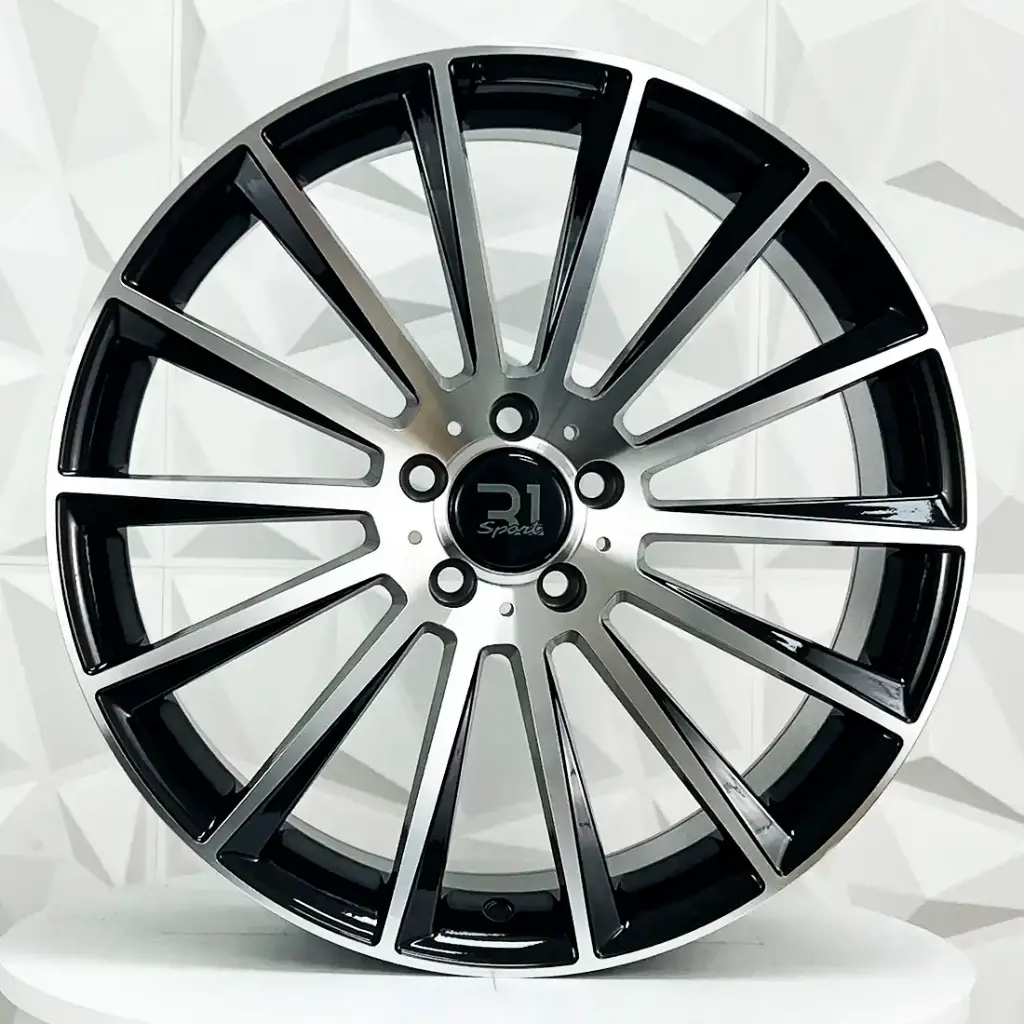 RIN 20X8.5 5-112 R1 SPORT M073 BLACK MACHINE FACE ET35 CB66.6