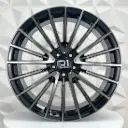 RIN 20X8.5 5-112 R1 SPORT 2001 MB-BLACK CLEAR COAT ET30 CB66.6